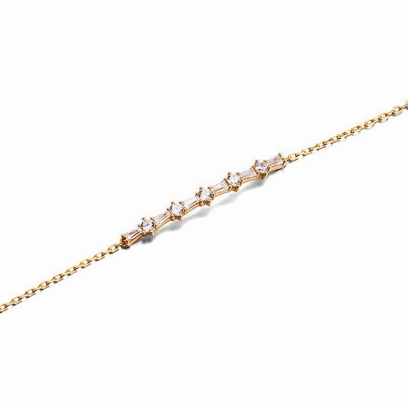 Luxurious And Cool Sterling Silver Gold-plated Bracelet