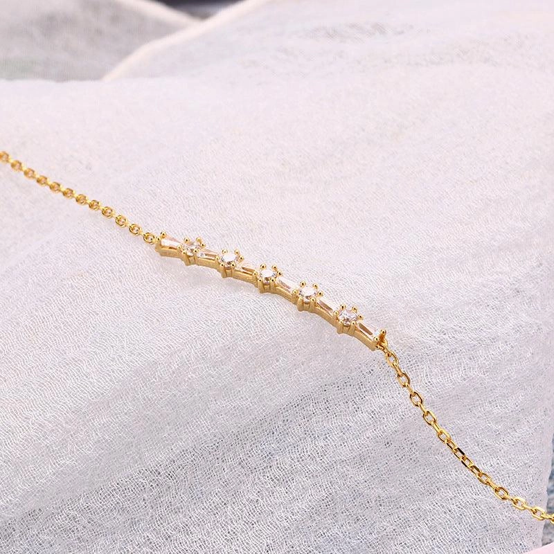 Luxurious And Cool Sterling Silver Gold-plated Bracelet