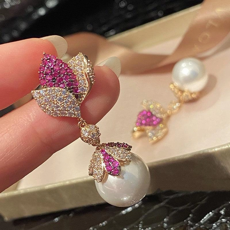 Luxury And Versatile Silver Needle Earrings