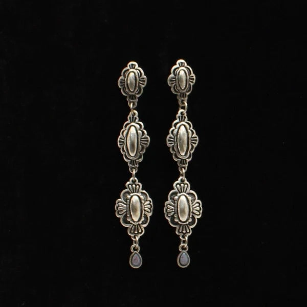 M&F Western Blazin Roxx Earrings texture-rose-gold  