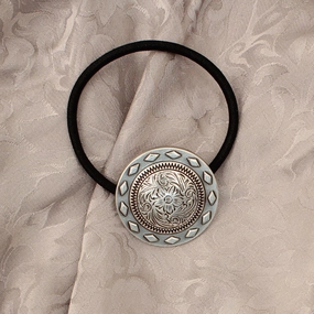 M&F Western Blazin Roxx Hair Tie texture-rose-gold  