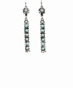 M&F Western Blazin Roxx Silver Barr Earrings texture-rose-gold  