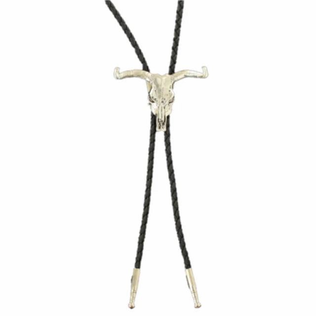 M&F Western Longhorn Bolo Tie texture-rose-gold  