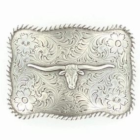 M&F Western Texas Longhorn Buckle texture-rose-gold  