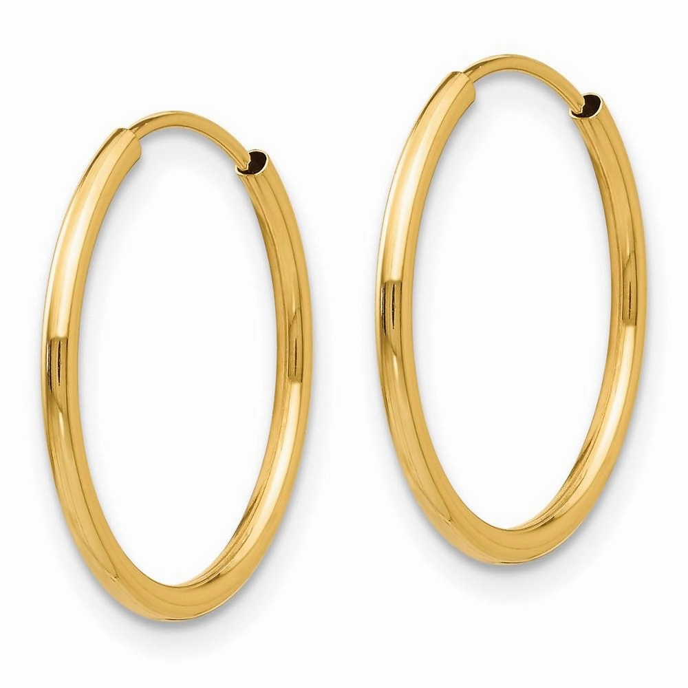 Madi K Kid's 14k  Polished Endless Hoop 3 Pair Earring Set