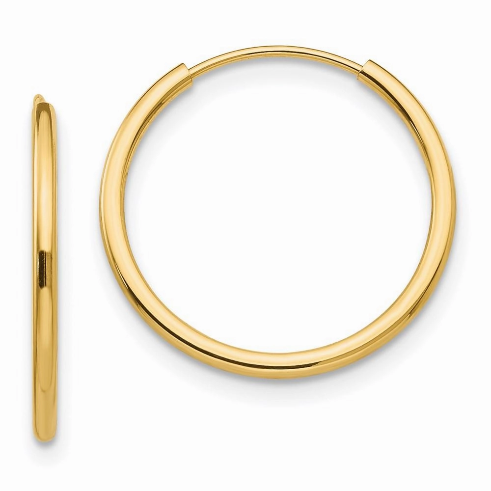 Madi K Kid's 14k  Polished Endless Hoop 3 Pair Earring Set