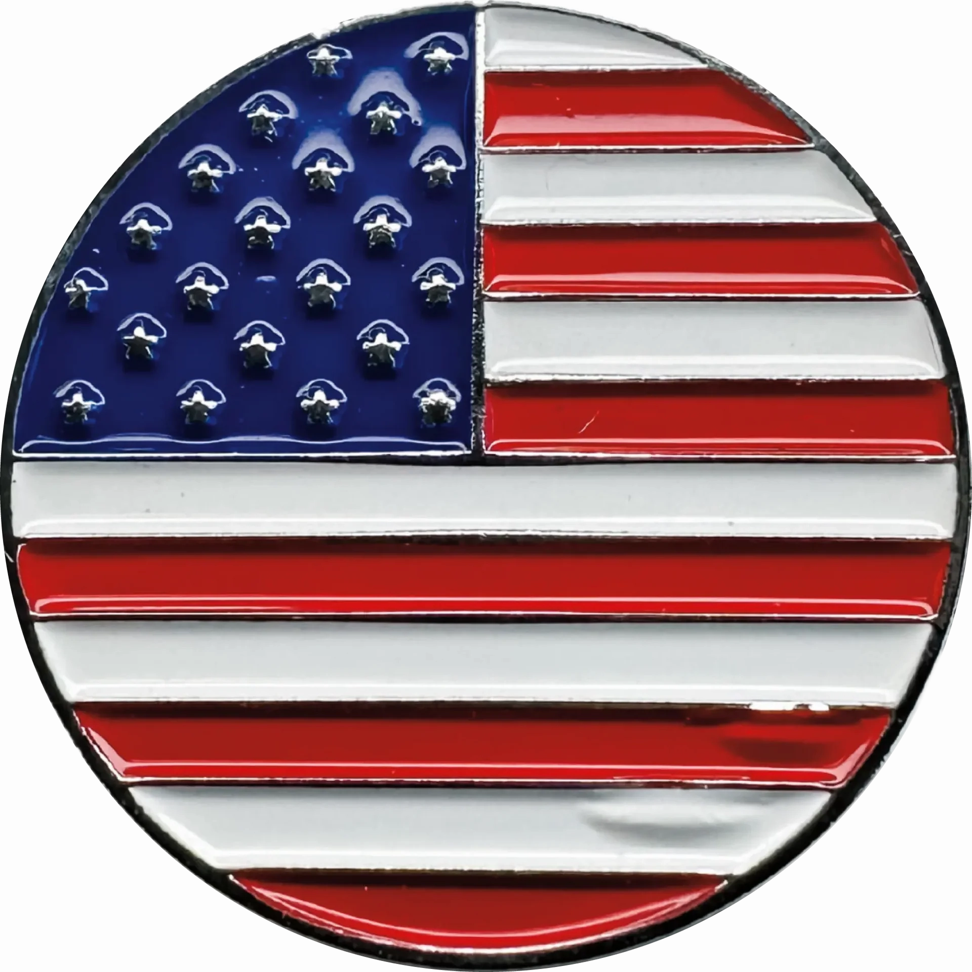 Magnetic Hat Pin - Flag texture-rose-gold  