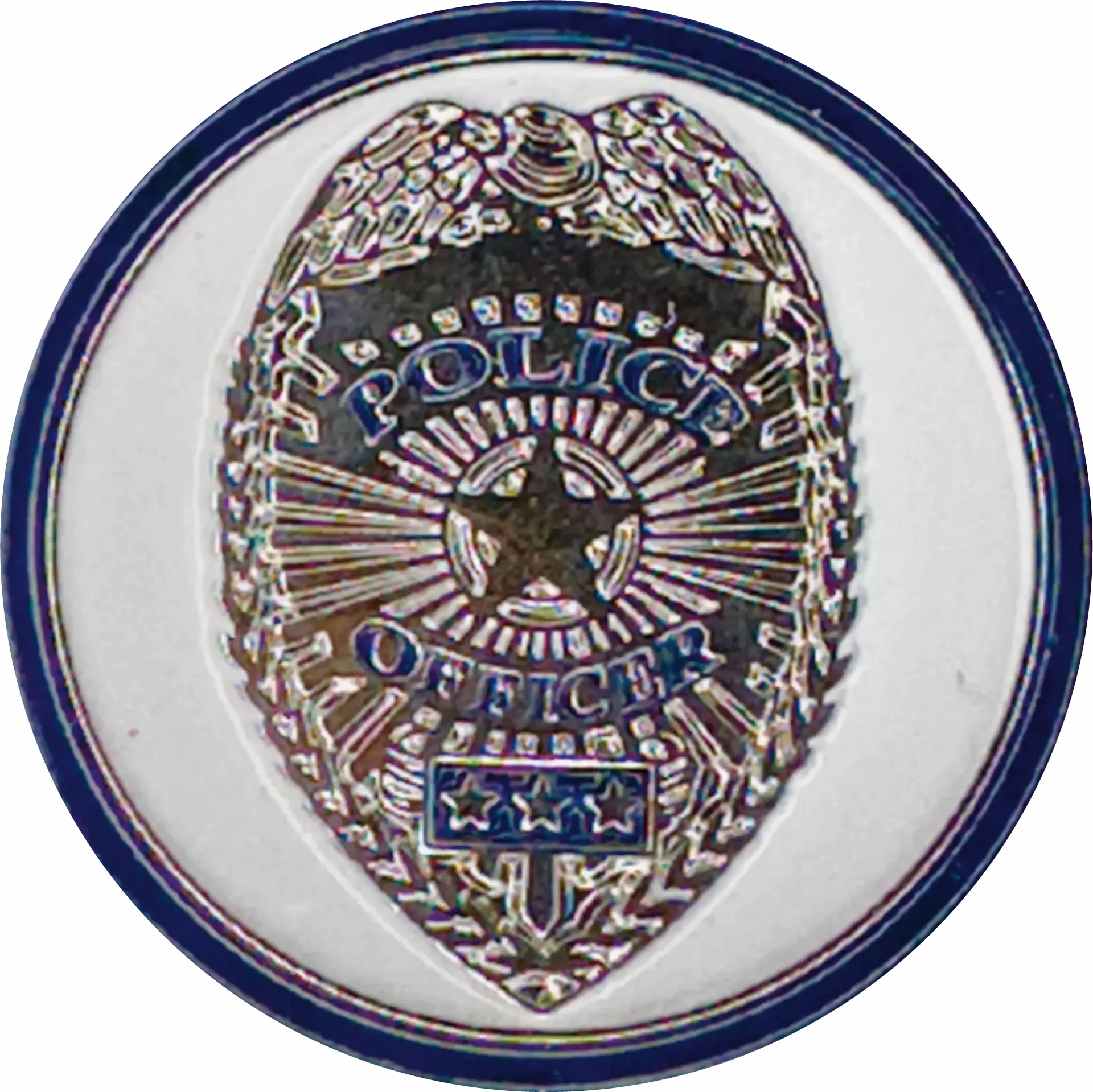 Magnetic Hat Pin - Police Dept texture-rose-gold  