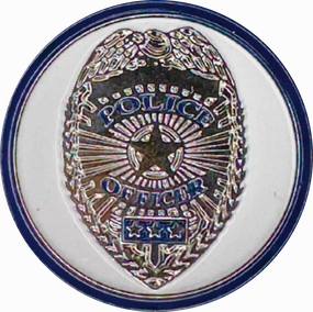 Magnetic Hat Pin - Police Dept texture-rose-gold  