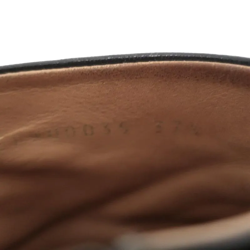Maison Martin Margiela Spitze Knöchelstiefel Schwarzes Leder Größe 37.5