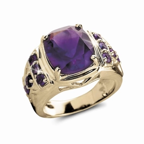Majestic Amethyst Men's Ring 
