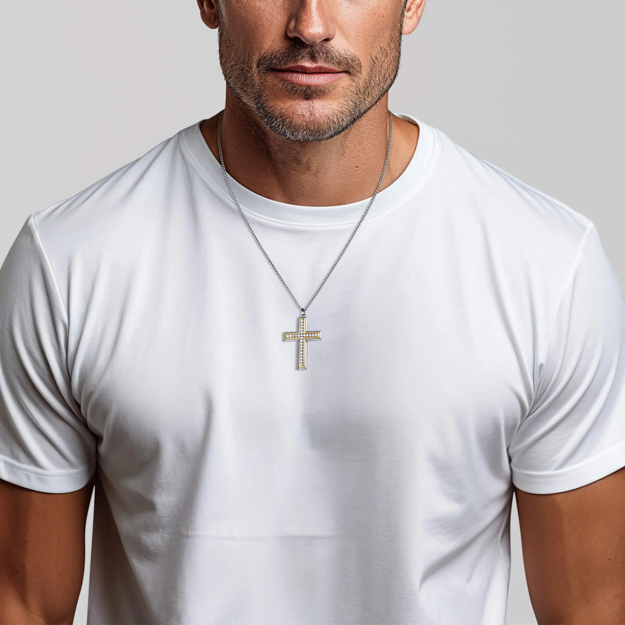 Majestic Trinity Cross Pendant
