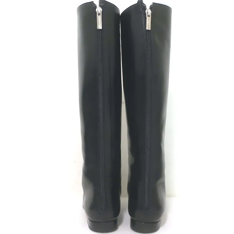 Manolo Blahnik Stiefeletten flach Schwarz Leder Größe 37