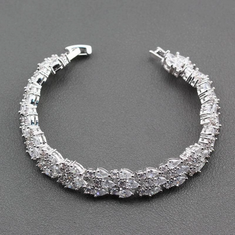 Mark Wedding Jewelry White Cubic Zirconia Luxury Bracelet