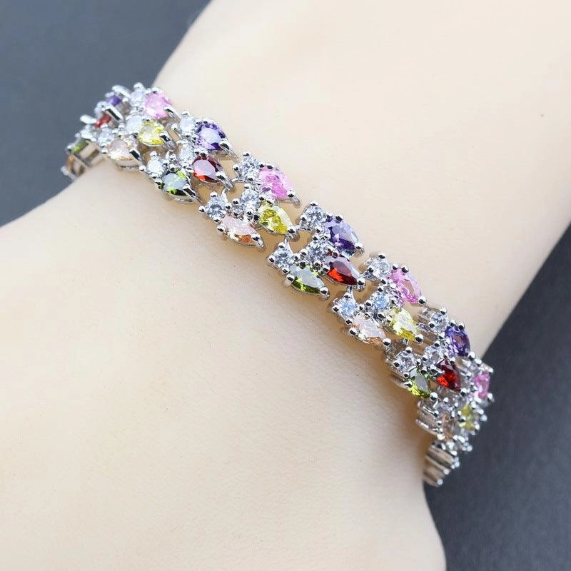 Mark Wedding Jewelry White Cubic Zirconia Luxury Bracelet