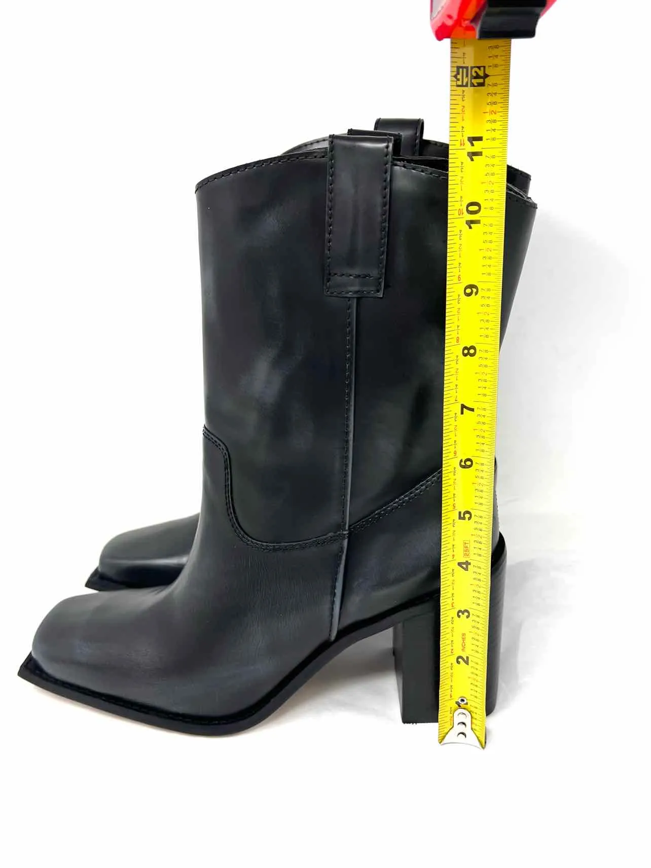 Matisse Größe 10 Schwarzes Vintage-Leder NEUE Schuhe Stiefel