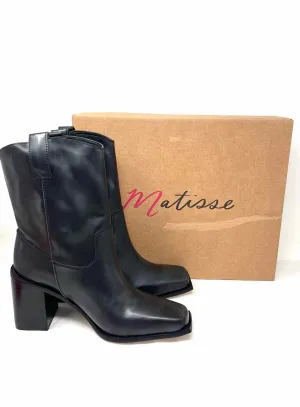 Matisse Größe 10 Schwarzes Vintage-Leder NEUE Schuhe Stiefel