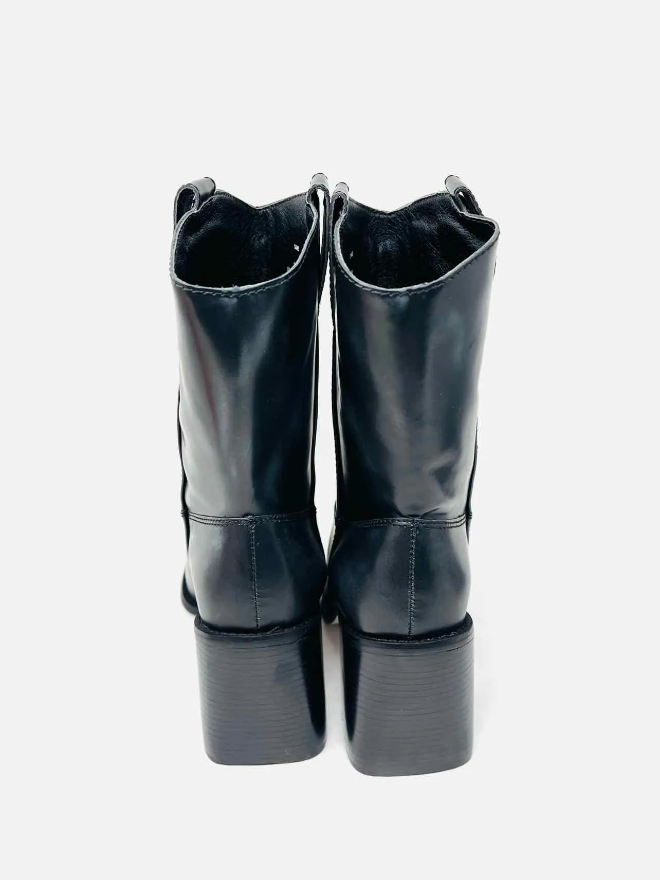 Matisse Größe 10 Schwarzes Vintage-Leder NEUE Schuhe Stiefel