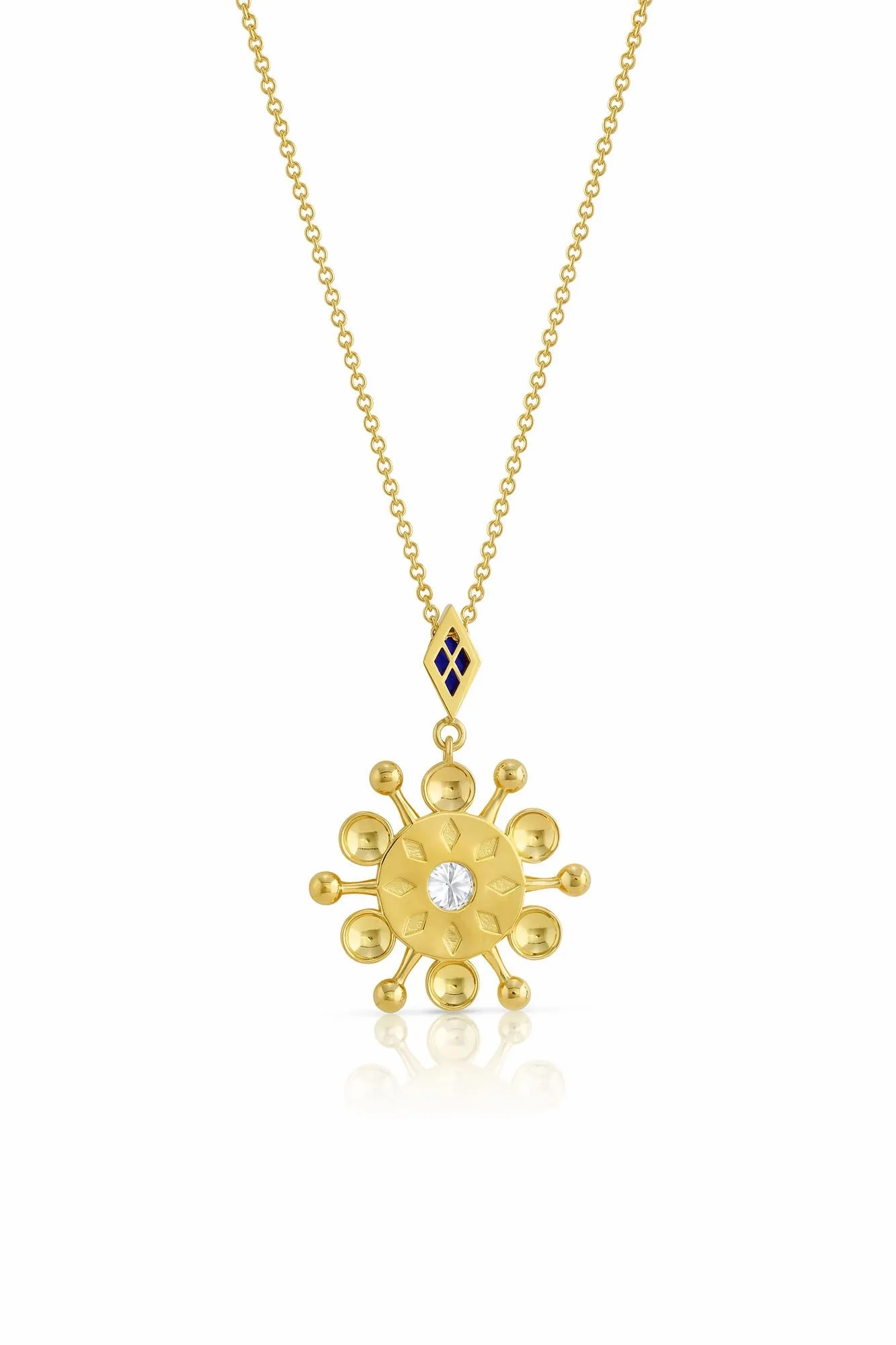 Mazahri | Bibi 18K Gold Necklace w. Diamond