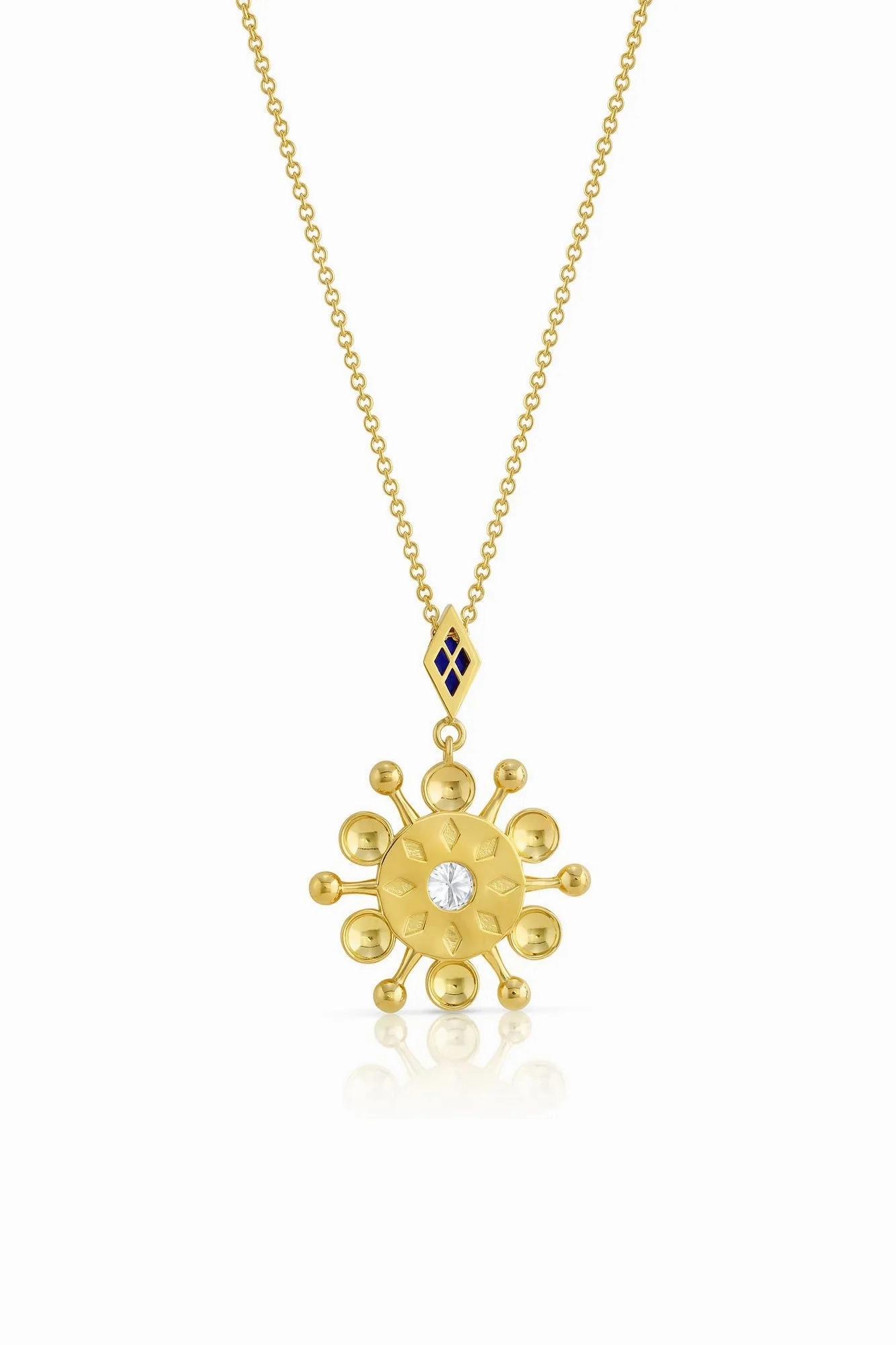 Mazahri | Bibi 18K Gold Necklace w. Diamond