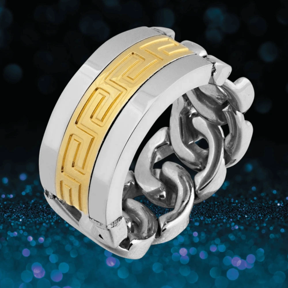 Meander Men's Chain Ring