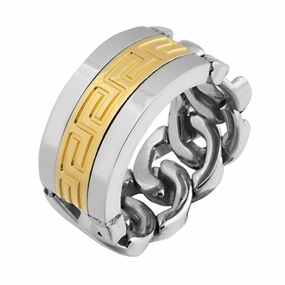 Meander Men's Chain Ring 