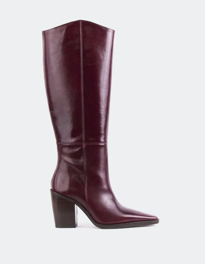 Melville Burgunder Leder