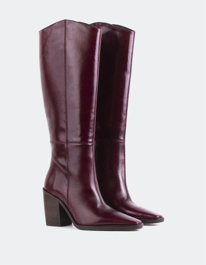 Melville Burgunder Leder