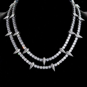 Men's And Women's Fashion Copper Alloy Zircon Necklace 