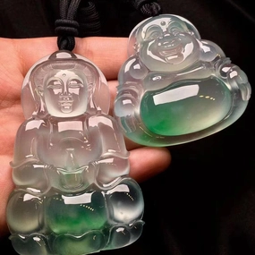 Men's And Women's Fashion High Ice Jadeite Pendant Necklace 