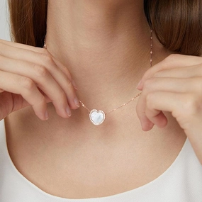 Men's And Women's Fashion Smart NFC Love Pendant Necklace 