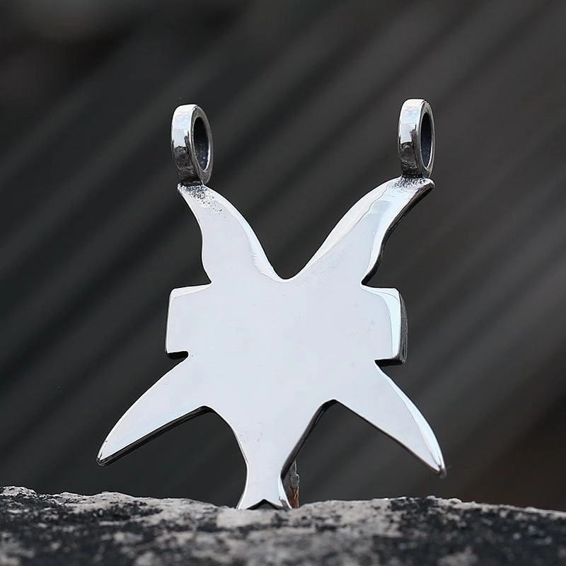 Men's And Women's Fashion Three-dimensional Pendant Titanium Steel Necklace