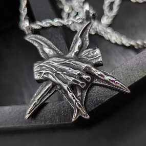 Men's And Women's Fashion Three-dimensional Pendant Titanium Steel Necklace 