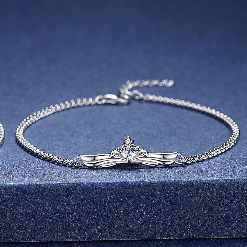Men's And Women's Pair Creative All Match Sterling Silver Bracelet