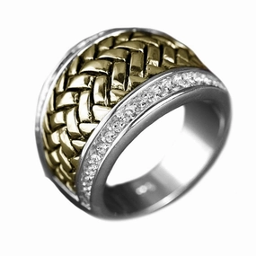 Men's Basket Weave Ring 