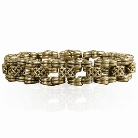 Men's Celtic Knot Gold Bracelet 