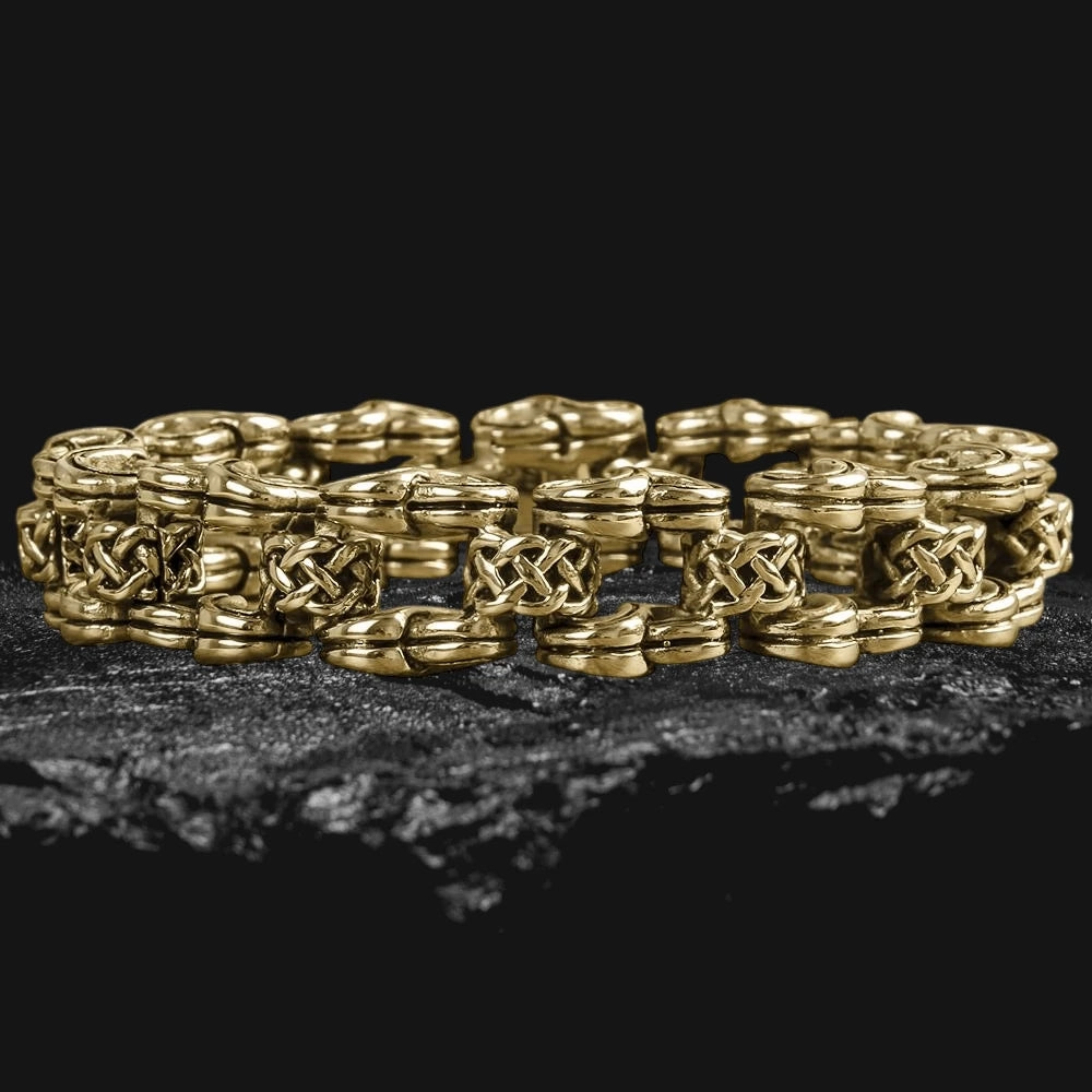 Men's Celtic Knot Gold Bracelet