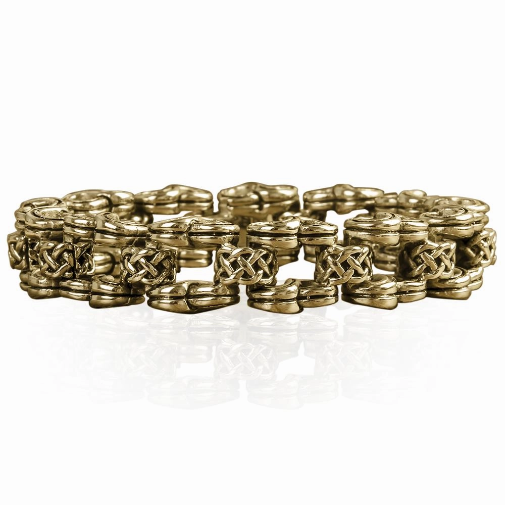 Men's Celtic Knot Gold Bracelet 