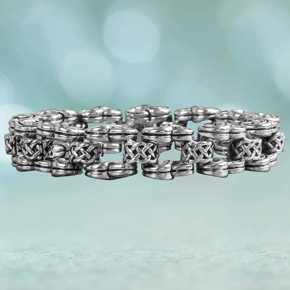 Men's Celtic Knot Steel Bracelet