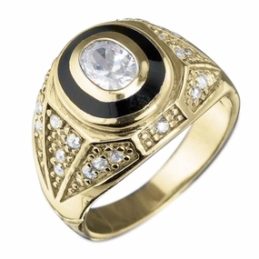 Men's College Gold Ring 