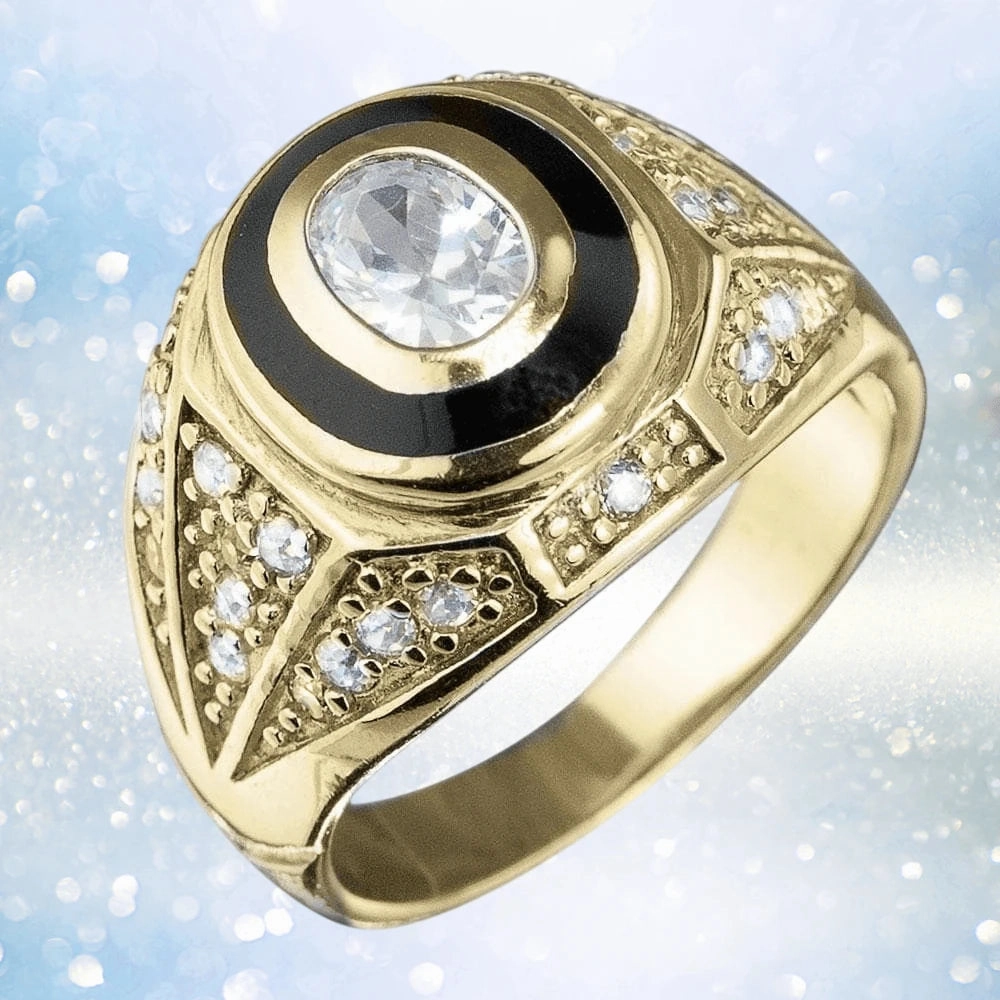 Men's College Gold Ring