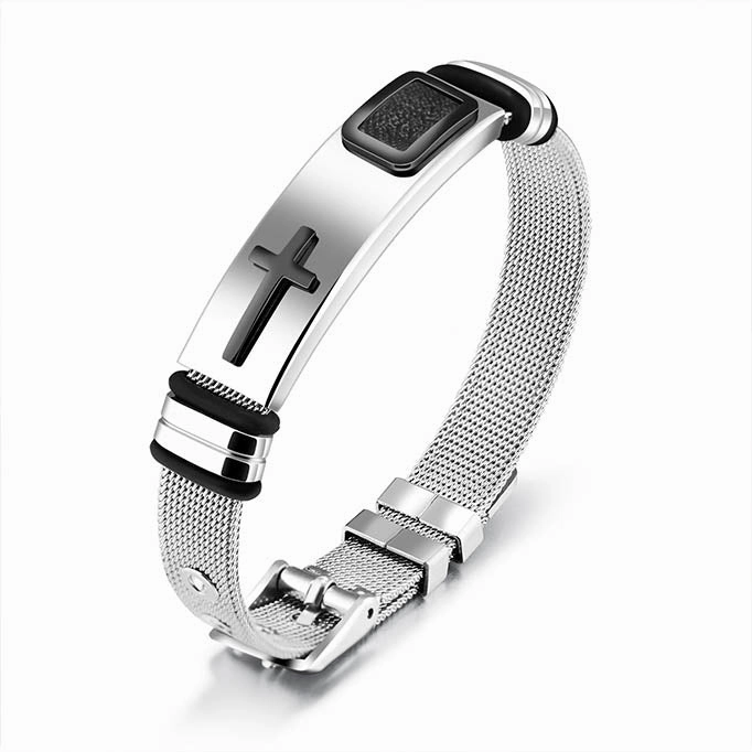 Men's cross steel bracelet hand-chain-bracelet  