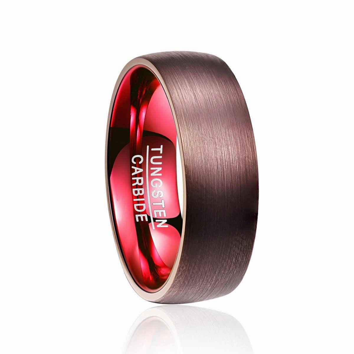 Men's Fashion Simple Electroplated Tungsten Steel Ring