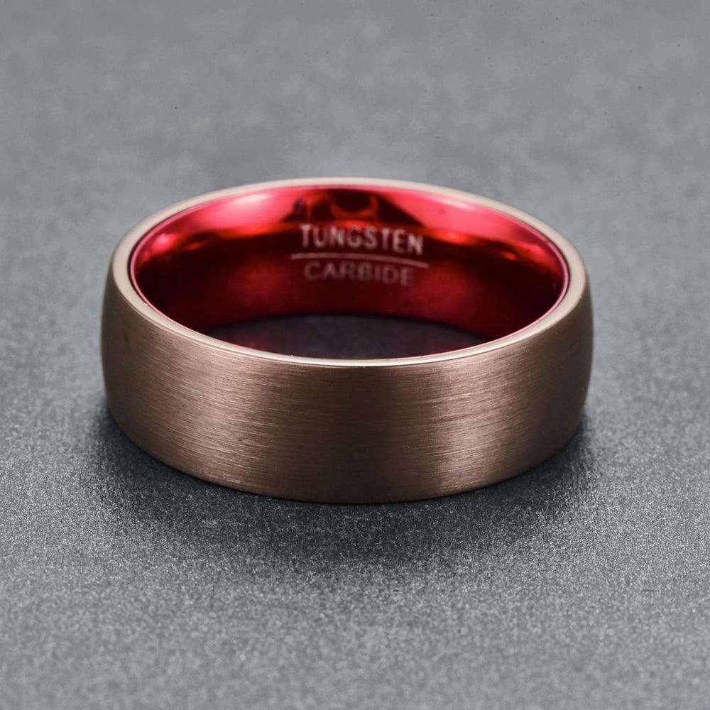 Men's Fashion Simple Electroplated Tungsten Steel Ring