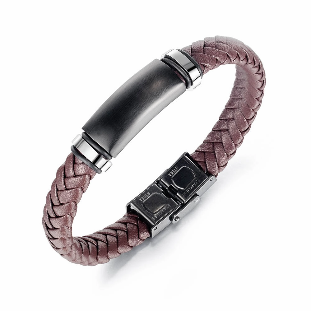 Men's prism bracelet - brown hand-chain-bracelet  