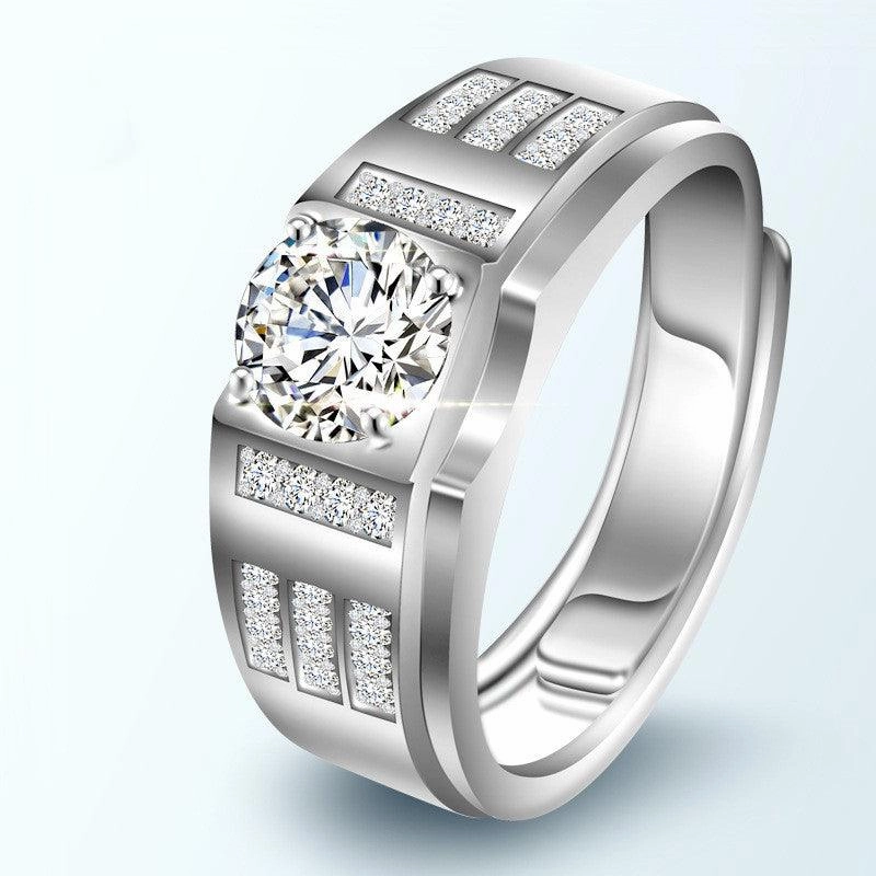 Men's Simple Live Silver Ring