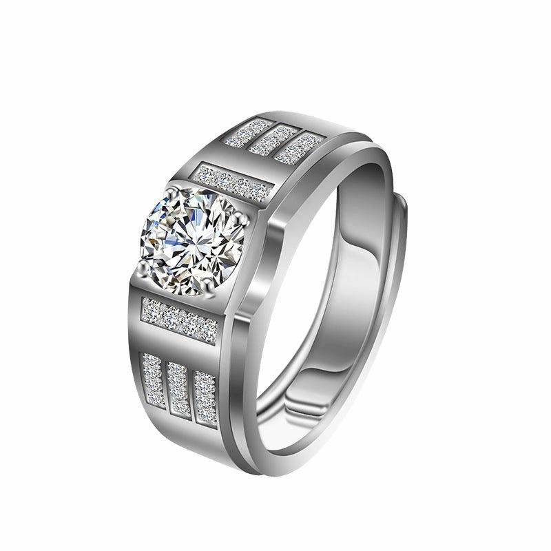 Men's Simple Live Silver Ring