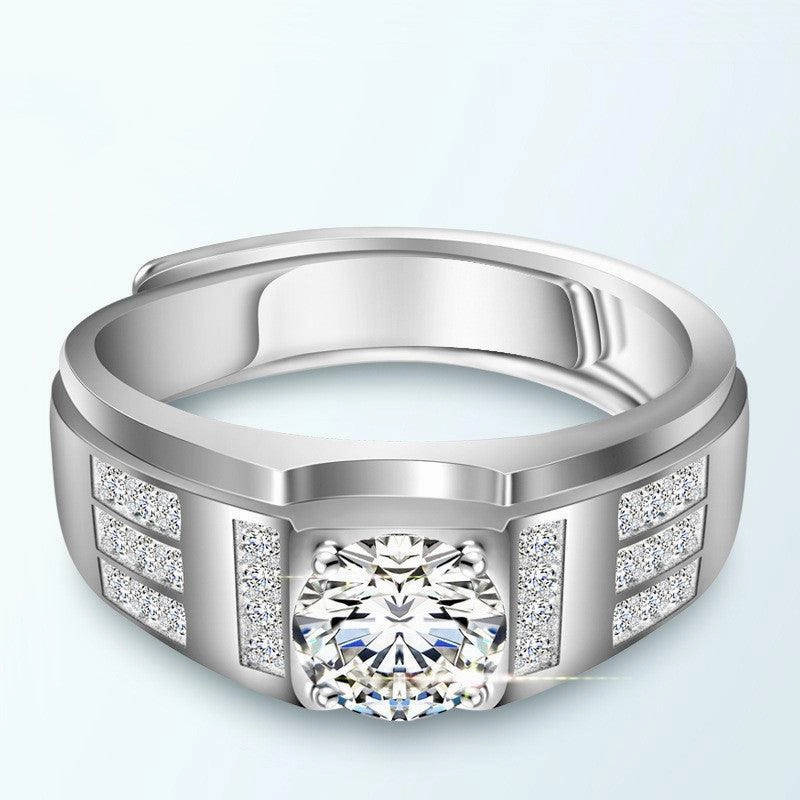 Men's Simple Live Silver Ring