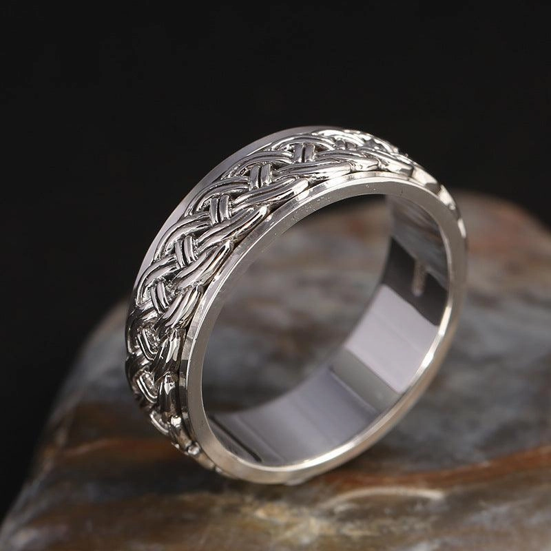 Men's Sterling Silver Rotary Ring