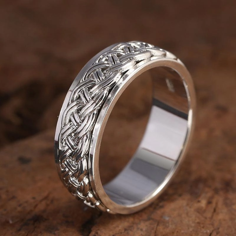 Men's Sterling Silver Rotary Ring